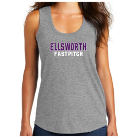 Ellsworth Fastpitch - Grey Frost Printed Women’s Perfect Tri Racerback Tank (DM138L)