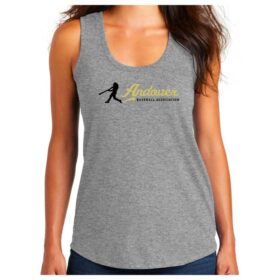 Andover Baseball - Grey Frost Printed Women’s Tri Racerback Tank (DM138L)