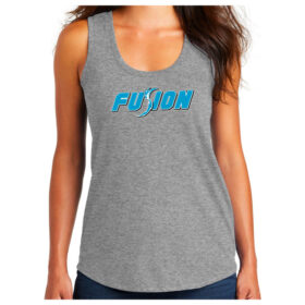 Fusion Fastpitch - Grey Frost Printed Women’s Perfect Tri Racerback Tank (DM138L)