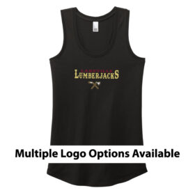 Lakeville Lumberjacks -  Black Printed Women’s Perfect Tri Racerback Tank (DM138L)