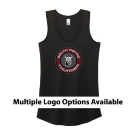 South Metro Thunder -  Black Printed Women’s Perfect Tri Racerback Tank (DM138L)