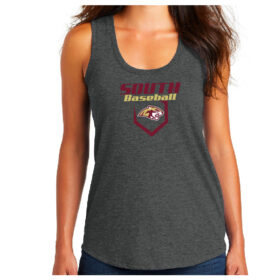 Lakeville South Baseball -  Black Frost Printed Women’s Perfect Tri Racerback Tank (DM138L)