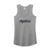 Highland Baseball -  Grey Frost Printed Women’s Perfect Tri Racerback Tank (DM138L)