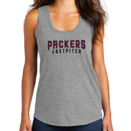 SSP Fastpitch - Grey Frost Printed Women’s Perfect Tri Racerback Tank (DM138L)