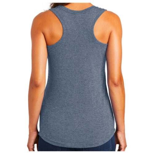 Highland Softball -  Navy Frost Printed Women’s Perfect Tri Racerback Tank (DM138L) - Image 2