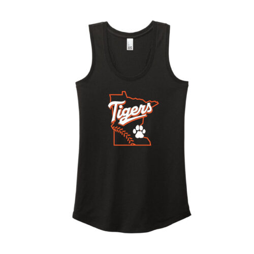 Farmington Baseball - Printed Women’s Perfect Tri Racerback Tank - (DM138L) - Image 2