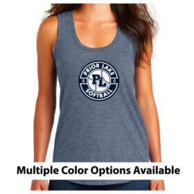 Prior Lake High School Softball - Printed Women’s Perfect Tri Racerback Tank (DM138L)
