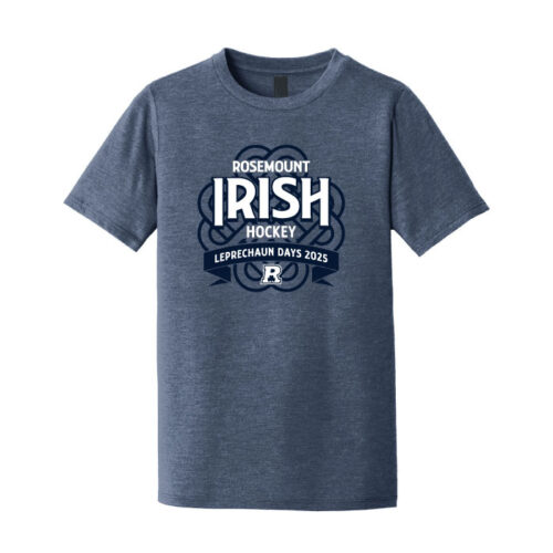 RAHA Leprechaun Days Parade - Navy Frost Printed Tri-Blend Shirt (DM130) - Image 2
