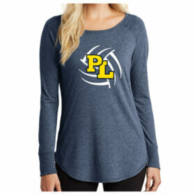 Prior Lake Volleyball - Printed Ladies Long Sleeve Tee (DT132L)
