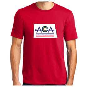 ACA Archery - Classic Red Printed Cotton Tee (DT6000)