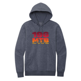 196 MTB - Charcoal Heather Printed Fleece Hoodie (DT6100)
