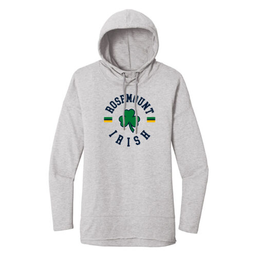 Rosemount Middle School - Light Heather Grey Printed Women’s Featherweight French Terry ™ Hoodie (DT671)