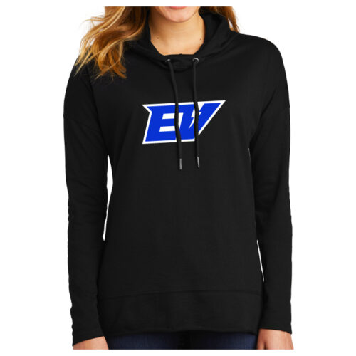 Eastview Lacrosse - Printed Women’s Featherweight French Terry ™ Hoodie (DT671) - Image 3