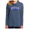Simley Baseball - Light Heather Grey Printed Women’s Featherweight French Terry ™ Hoodie (DT671)