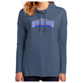 Simley Baseball - Light Heather Grey Printed Women’s Featherweight French Terry ™ Hoodie (DT671)