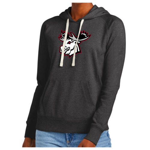 District 8 Moose Hockey - Charcoal Heather Printed District® Women's Re-Fleece Hoodie (DT8101)
