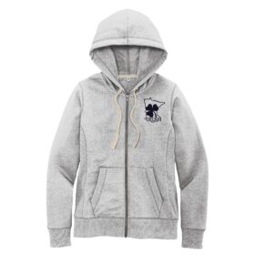 11AAA Road To Ripken - Women's Embroidered Full-Zip Hoodie Grey (DT8103)