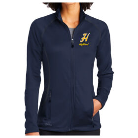 Highland Softball - Navy Embroidered Eddie Bauer ® Ladies Smooth Fleece Full-Zip (EB247)