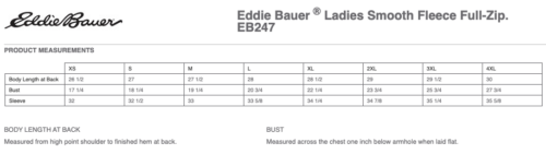 Highland Softball - Navy Embroidered Eddie Bauer ® Ladies Smooth Fleece Full-Zip (EB247) - Image 2