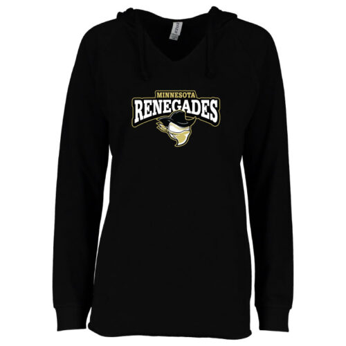 Renegades - Black Ladies Beach Fleece Pullover Hoodie (EZ390)