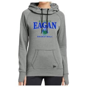 Eagan Traveling Basketball - Shadow Grey Heather Ladies Printed Tri-Blend Fleece Pullover (LNEA510)