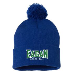 Eagan Traveling Basketball - Royal Blue Embroidered Pom Stocking Cap (SP15)