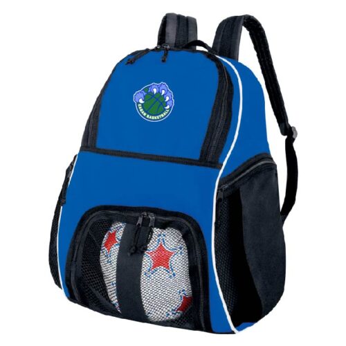 Eagan Traveling Basketball - Royal Embroidered Backpack (327850)
