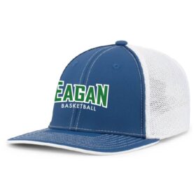 Eagan Traveling Basketball - Royal/White Embroidered FlexFit Baseball Cap (404M)