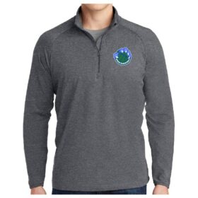 Eagan Traveling Basketball - Charcoal Heather Embroidered 1/4 Zip Pullover (ST850)