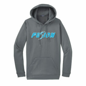 Fusion Fastpitch - Dark Smoke  Grey Performance Hoodie (F244)