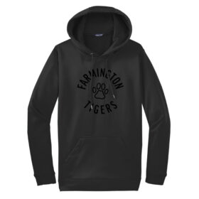 Farmington Elementary School - Black 3D Embroidered Performance Hoodie (F244)