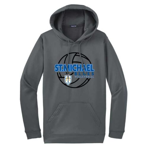 St. Michael Volleyball - Printed Performance Hoodie (F244) - Image 2