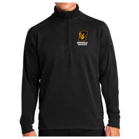 Burnsville Fastpitch – Embroidered Black 1/4 Zip Fleece Jacket (F247)