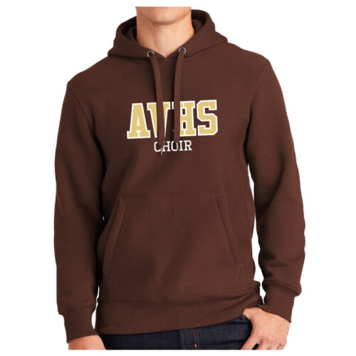 Apple Valley High School Choir - Brown Tackle-Twill Sport-Tek® Super Heavyweight Pullover Hooded Sweatshirt (F281)