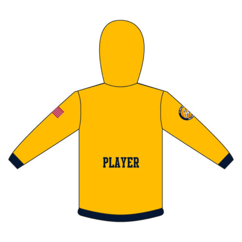Highland Softball - Full-Dye Gold Hoodie - Image 2