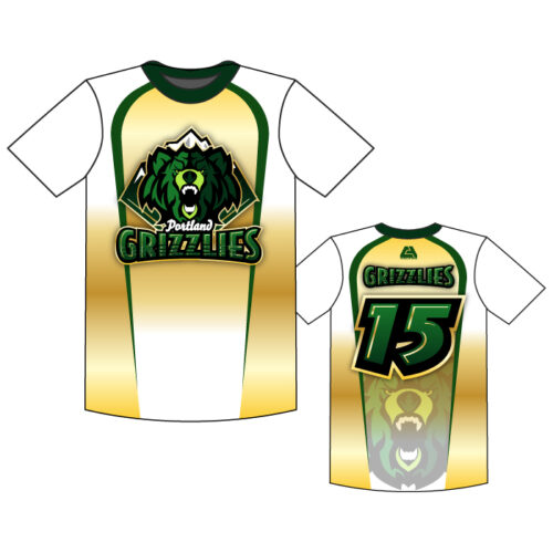 Portland Grizzlies - Full-Dye White Crewneck Player Jersey