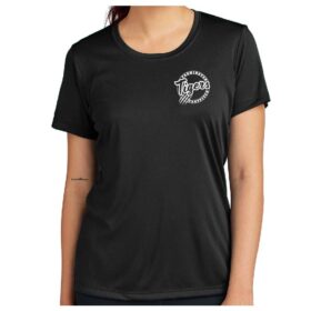 Farmington Fastpitch Coaches - Ladies Black Printed Performance Tee (LST350)