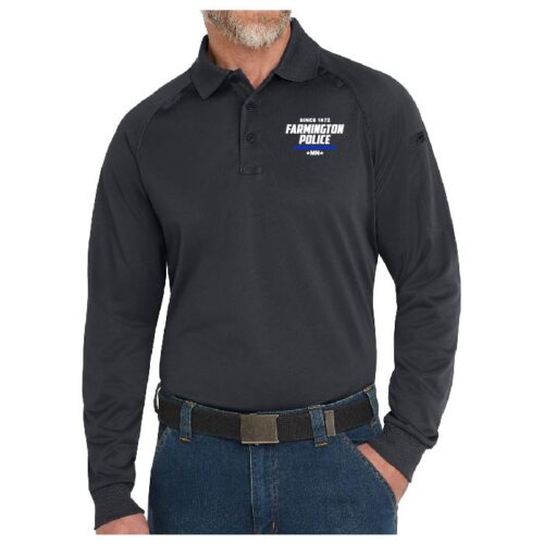 Farmington Police - Embrodiered Long Sleeve Snag-Proof Tactical Polo (CS410LS) - Image 2