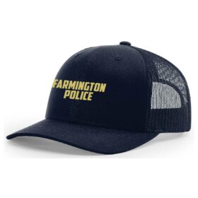 Farmington Police - Black Embroidered Snapback Baseball Cap (112)