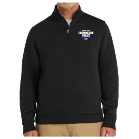 Farmington Police - Black 1/2-Zip Job Shirt (CS626)