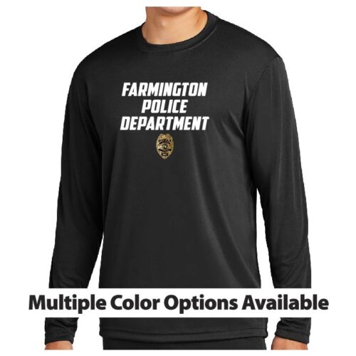 Farmington Police - Longsleeve Printed Performance Tee (ST350LS)
