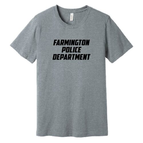Farmington Police - Short Sleeve Printed Tee (BC3001) - Image 2
