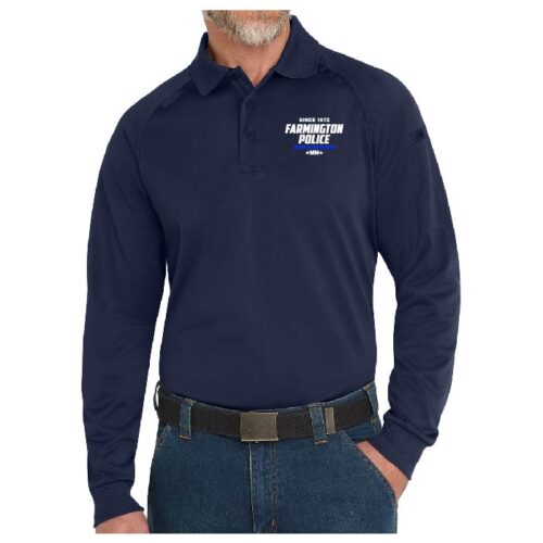 Farmington Police - Embrodiered Long Sleeve Snag-Proof Tactical Polo (CS410LS) - Image 3