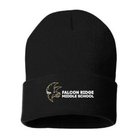 Falcon Ridge Middle School - Black Embroidered Cuffed Beanie (SP12)