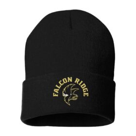 Falcon Ridge Middle School - Black Embroidered Cuffed Beanie (SP12)