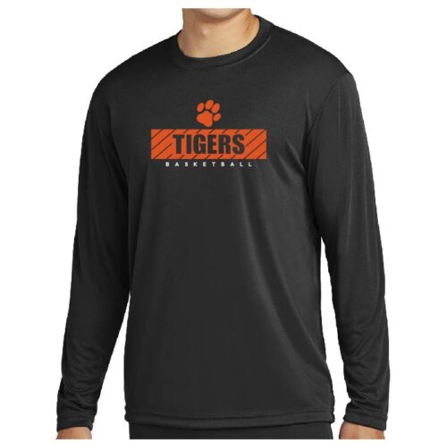 Farmington Youth Basketball- Black Longsleeve Printed Performance Tee (ST350LS)