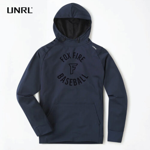 Foxfire - Navy 3D Embroidered UNRL Crossover Hoodie II