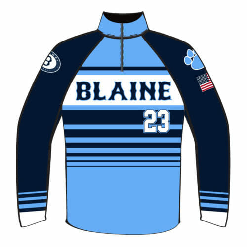 Blaine Baseball - Full-Dye 1/4 Zip Jacket