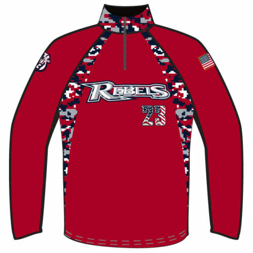 Rebels - Full-Dye 1/4 Zip Jacket