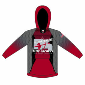 North Central Elite Archery - Full-Dye Hoodie